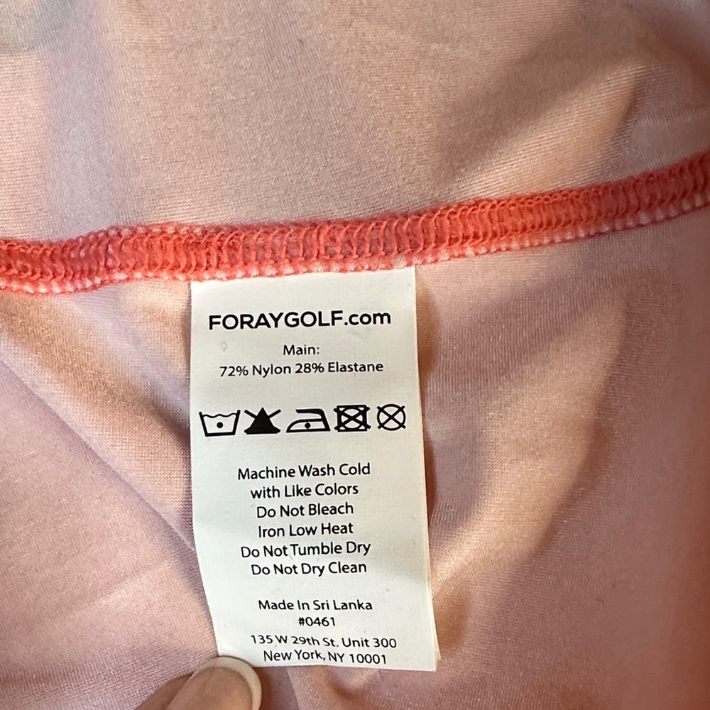 FORAY GOLF Core Sleeveless Polo in Pink - LPGA logo - Picture 17 of 17